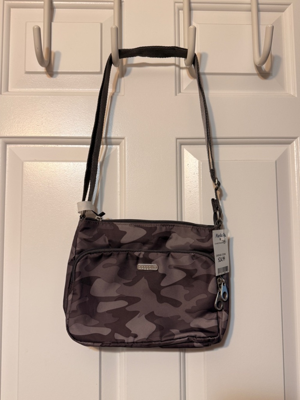 Baggallini Gray Camo Crossbody Bag